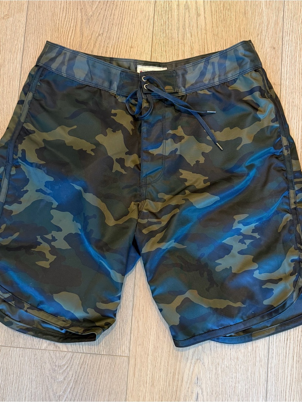 Men's Freenote Swim Board Shorts - Olive/Black